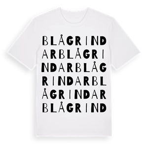 Blå Grindar ordlek t-shirt – ekologisk bomull t-shirt från Pinshirt