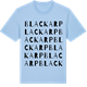 Blue Soul t-shirt med Blackarp ordlek t-shirt