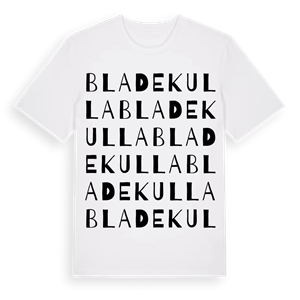 Bladekulla ordlek t-shirt – ekologisk bomull t-shirt från Pinshirt