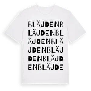 Bläjden ordlek t-shirt – ekologisk bomull t-shirt från Pinshirt