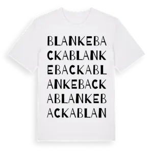 Blankebacka ordlek t-shirt – ekologisk bomull t-shirt från Pinshirt