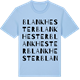 Blue Soul t-shirt med Blankhester ordlek t-shirt