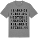 Mid Heather Gray t-shirt med Blankhester ordlek t-shirt