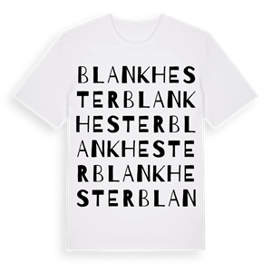 Blankhester ordlek t-shirt – ekologisk bomull t-shirt från Pinshirt
