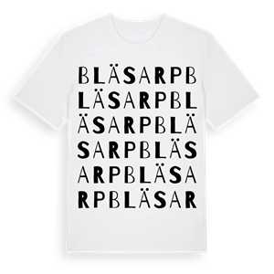Bläsarp ordlek t-shirt – ekologisk bomull t-shirt från Pinshirt