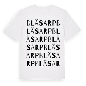 Bläsarp ordlek t-shirt – ekologisk bomull t-shirt från Pinshirt