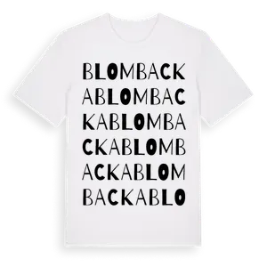 Blombacka ordlek t-shirt – ekologisk bomull t-shirt från Pinshirt