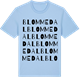Blue Soul t-shirt med Blommedal ordlek t-shirt