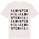 Vintage White t-shirt med Blomstermåla ordlek t-shirt
