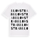 Blomstran ordlek t-shirt