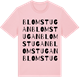 Pink Cotton t-shirt med Blomstugan ordlek t-shirt