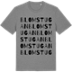 Mid Heather Gray t-shirt med Blomstugan ordlek t-shirt