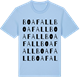 Blue Soul t-shirt med Boafall ordlek t-shirt