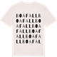 Vintage White t-shirt med Boafall ordlek t-shirt