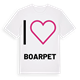Jag älskar Boarpet t-shirt stort tryck
