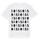 White t-shirt med Boås ordlek t-shirt