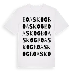 Boaskog ordlek t-shirt – ekologisk bomull t-shirt från Pinshirt
