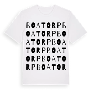 Boatorp ordlek t-shirt – ekologisk bomull t-shirt från Pinshirt