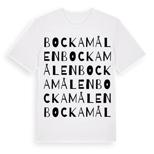Bockamålen ordlek t-shirt – ekologisk bomull t-shirt från Pinshirt