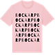 Pink Cotton t-shirt med Bockarp ordlek t-shirt