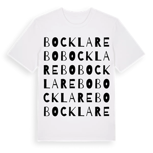 Bocklarebo ordlek t-shirt – ekologisk bomull t-shirt från Pinshirt