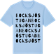 Blue Soul t-shirt med Bocksjöstugan ordlek t-shirt