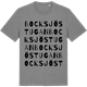 Mid Heather Gray t-shirt med Bocksjöstugan ordlek t-shirt