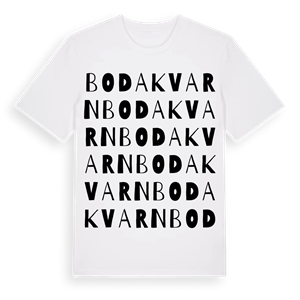 Boda kvarn ordlek t-shirt – ekologisk bomull t-shirt från Pinshirt