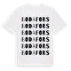 White t-shirt med Bodafors ordlek t-shirt