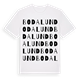 White t-shirt med Bodalund ordlek t-shirt