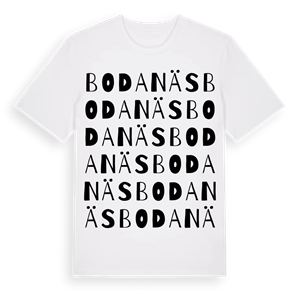 Bodanäs ordlek t-shirt – ekologisk bomull t-shirt från Pinshirt