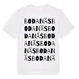 Bodanäs ordlek t-shirt – ekologisk bomull t-shirt från Pinshirt