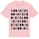 Pink Cotton t-shirt med Bodanäs ordlek t-shirt