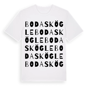 Bodaskögle ordlek t-shirt – ekologisk bomull t-shirt från Pinshirt