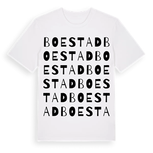 Boestad ordlek t-shirt – ekologisk bomull t-shirt från Pinshirt