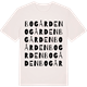 Vintage White t-shirt med Bogården ordlek t-shirt