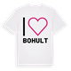 White t-shirt med Jag älskar Bohult t-shirt stort tryck