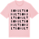 Pink Cotton t-shirt med Bohult ordlek t-shirt