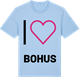 Blue Soul t-shirt med Jag älskar Bohus t-shirt stort tryck