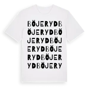 Böjeryd ordlek t-shirt – ekologisk bomull t-shirt från Pinshirt