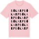 Pink Cotton t-shirt med Bökarp ordlek t-shirt