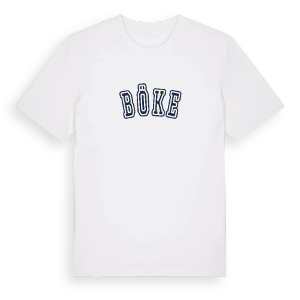 Böke college t-shirt – ekologisk bomull t-shirt från Pinshirt