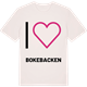 Vintage White t-shirt med Jag älskar Bokebacken t-shirt stort tryck