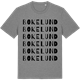 Mid Heather Gray t-shirt med Bokelund ordlek t-shirt