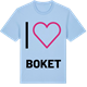 Blue Soul t-shirt med Jag älskar Boket t-shirt stort tryck
