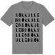 Mid Heather Gray t-shirt med Bökkullen ordlek t-shirt