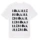 White t-shirt med Bökkullen ordlek t-shirt