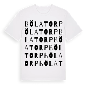 Bölatorp ordlek t-shirt – ekologisk bomull t-shirt från Pinshirt
