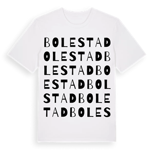 Bolestad ordlek t-shirt – ekologisk bomull t-shirt från Pinshirt
