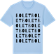 Blue Soul t-shirt med Bolet ordlek t-shirt